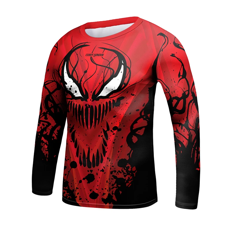 New Jiu Jitsu T-shirt For Kid MMA Shorts Bjj Rashguard Kids 4pcs/set Boy Boxe Kickboxing Mma Compression Clothing Children Suit