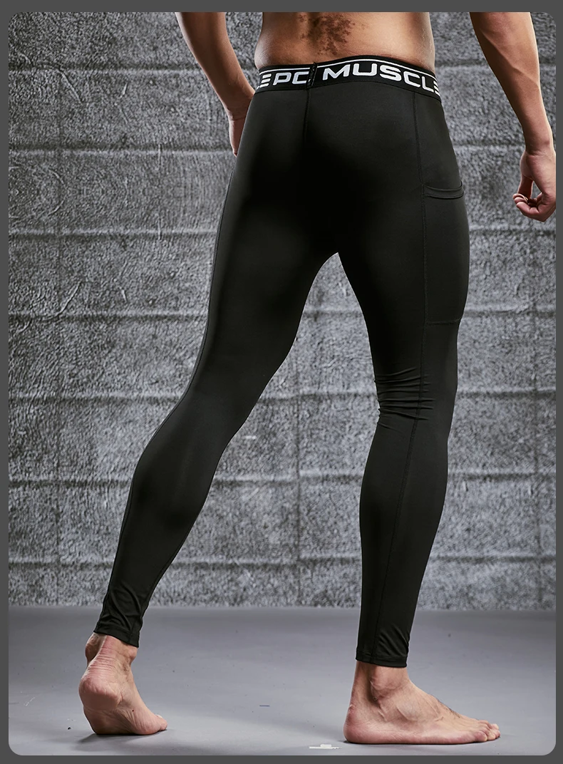 Mens Compression Sweatpants Male Tights Sport Pants for Gym Fitness Running Joggings Workout Trousers Dry Fit Leggings