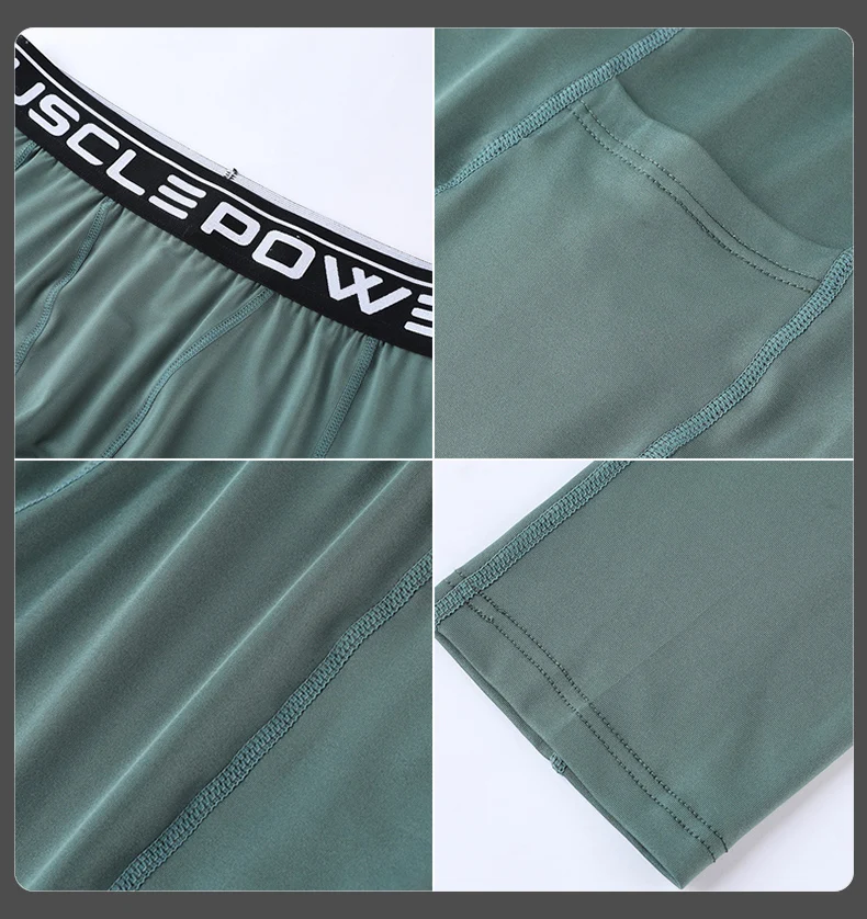 Mens Compression Sweatpants Male Tights Sport Pants for Gym Fitness Running Joggings Workout Trousers Dry Fit Leggings