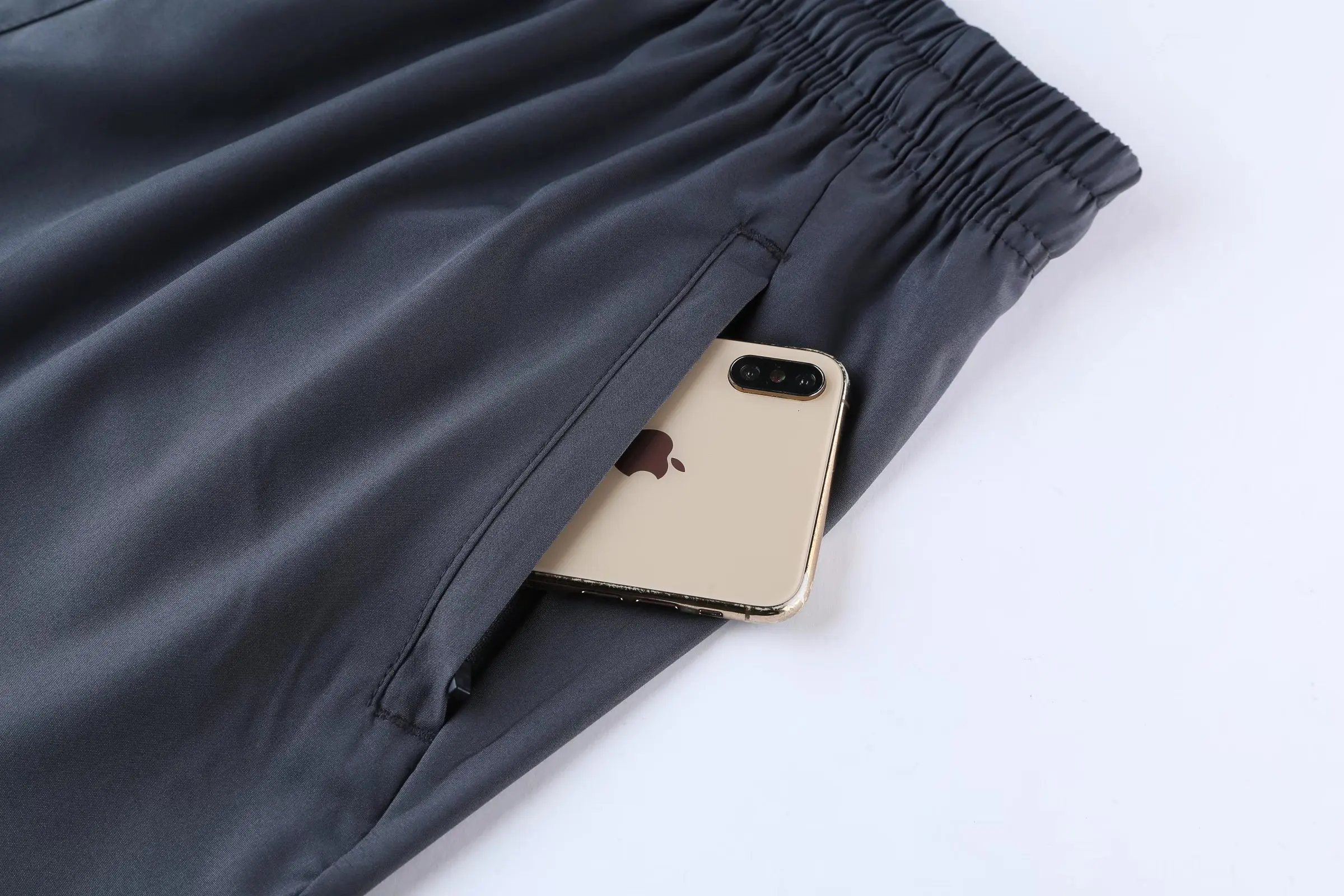 Summer Running Shorts Gym Fitness Workout Shorts Men Sport Short Pants Tennis Basketball Soccer Training Shorts Zip pocket