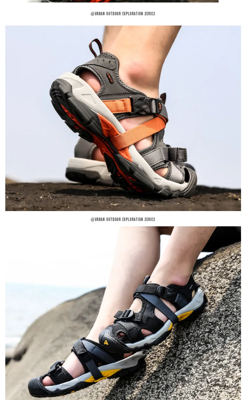 HUMTTO 2021 Summer Quick Dry Upstream Hiking Water Shoes for Men Outdoor Mens Beach Sandals Breathable Trekking Aqua Shoes Man