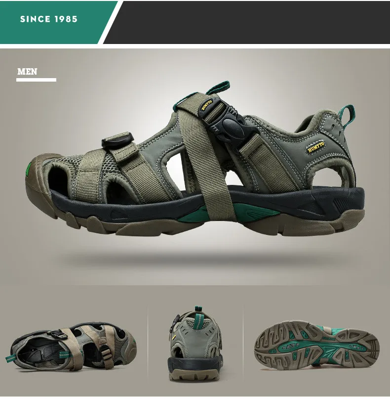 HUMTTO 2021 Summer Quick Dry Upstream Hiking Water Shoes for Men Outdoor Mens Beach Sandals Breathable Trekking Aqua Shoes Man
