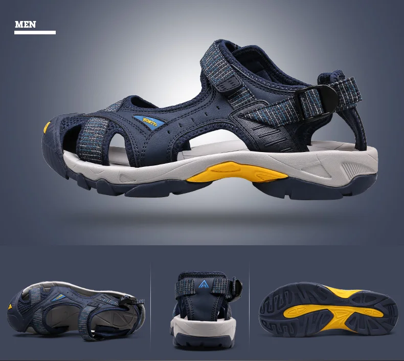 HUMTTO 2021 Summer Quick Dry Upstream Hiking Water Shoes for Men Outdoor Mens Beach Sandals Breathable Trekking Aqua Shoes Man