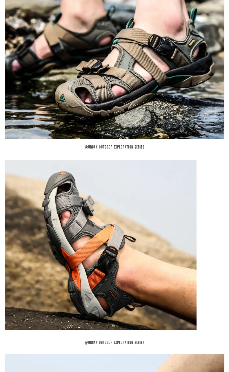 HUMTTO 2021 Summer Quick Dry Upstream Hiking Water Shoes for Men Outdoor Mens Beach Sandals Breathable Trekking Aqua Shoes Man