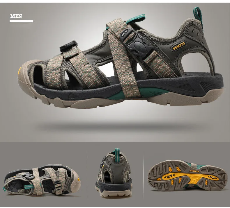 HUMTTO 2021 Summer Quick Dry Upstream Hiking Water Shoes for Men Outdoor Mens Beach Sandals Breathable Trekking Aqua Shoes Man