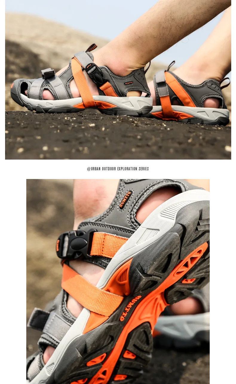 HUMTTO 2021 Summer Quick Dry Upstream Hiking Water Shoes for Men Outdoor Mens Beach Sandals Breathable Trekking Aqua Shoes Man