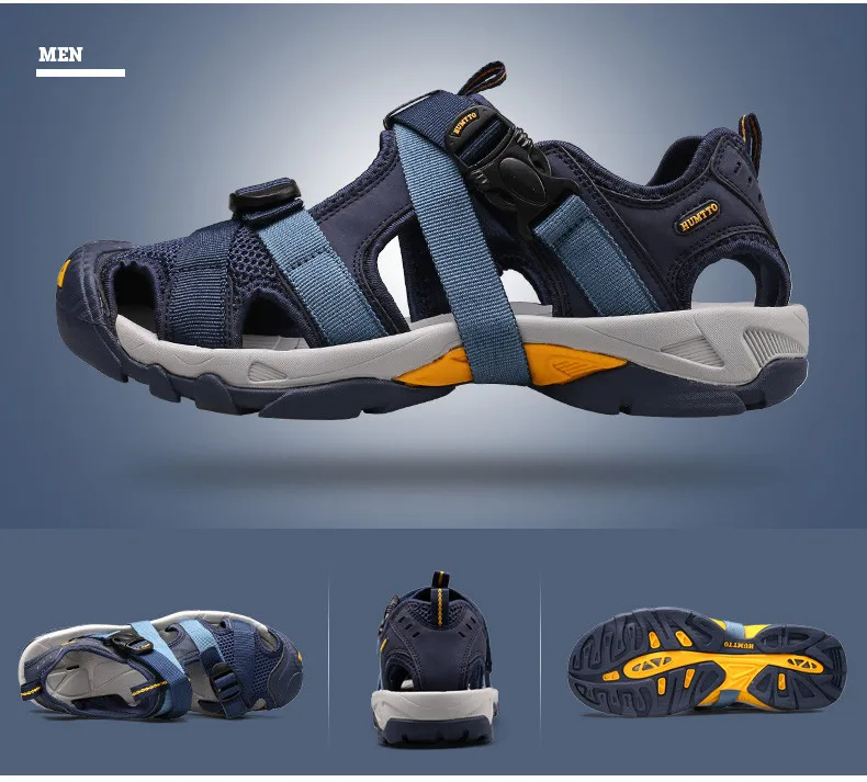 HUMTTO 2021 Summer Quick Dry Upstream Hiking Water Shoes for Men Outdoor Mens Beach Sandals Breathable Trekking Aqua Shoes Man