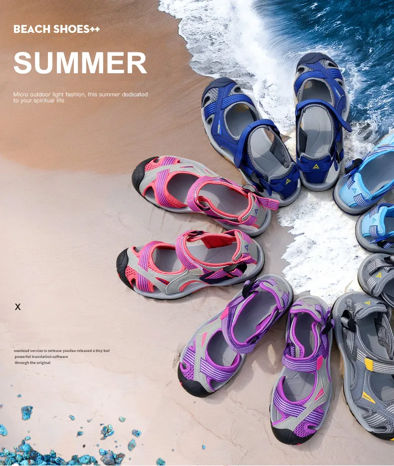 HUMTTO 2021 Summer Quick Dry Upstream Hiking Water Shoes for Men Outdoor Mens Beach Sandals Breathable Trekking Aqua Shoes Man