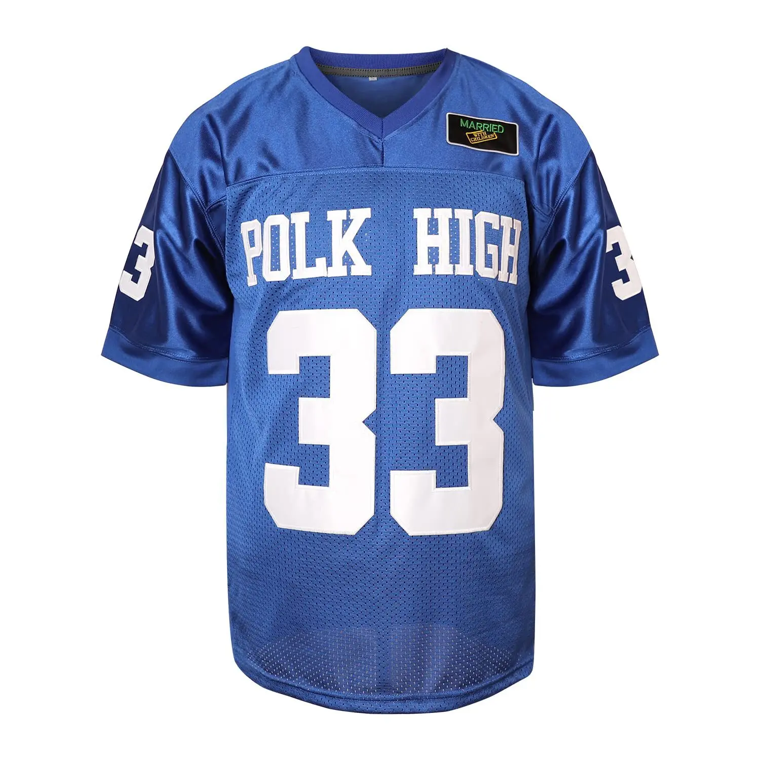 Al Bundy #33 Polk High Movie Football Jersey Stitched Blue S-3XL High Quality