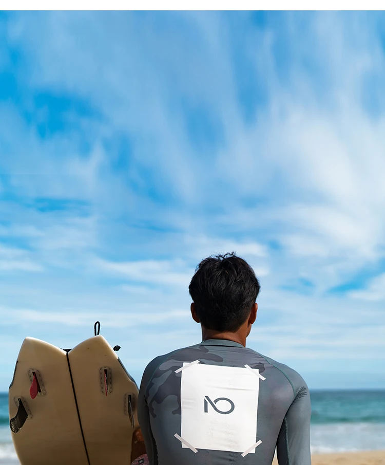 Nu-June Men Swimsuit Swimming T-shirt Beach UV Protection Swimwear Rash Guard Long Sleeve Surfing Diving Swimsuit Surf T-shirt