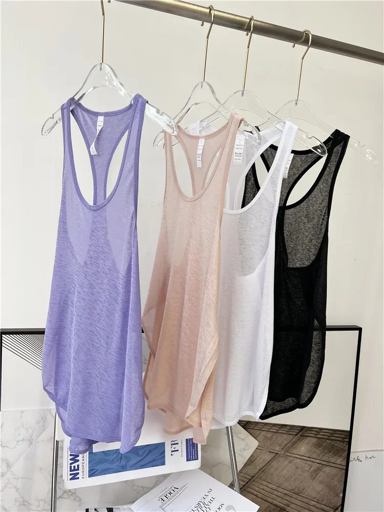 Outdoor Quick Dry Soft Sports Vest Tank Top Yoga Gym Workout Running Top Fitness Halter For Women
