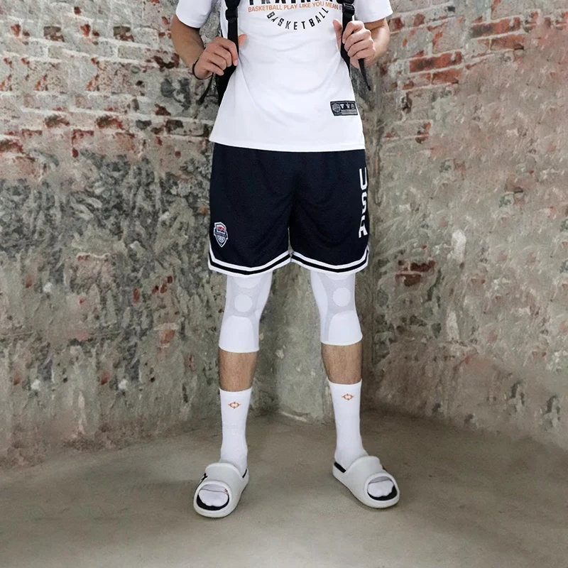USA Print Basketball Shorts Training Men Active Shorts Loose Pockets Cycling Exercise Training Running Gum Sports Bottom Clothes