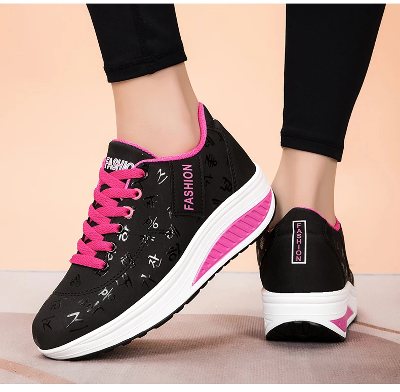 Women Sneakers Fashion Women Vulcanized Shoes High Quality Flats Shoes for Women Walking Platform Plus Size Zapatillas Mujer