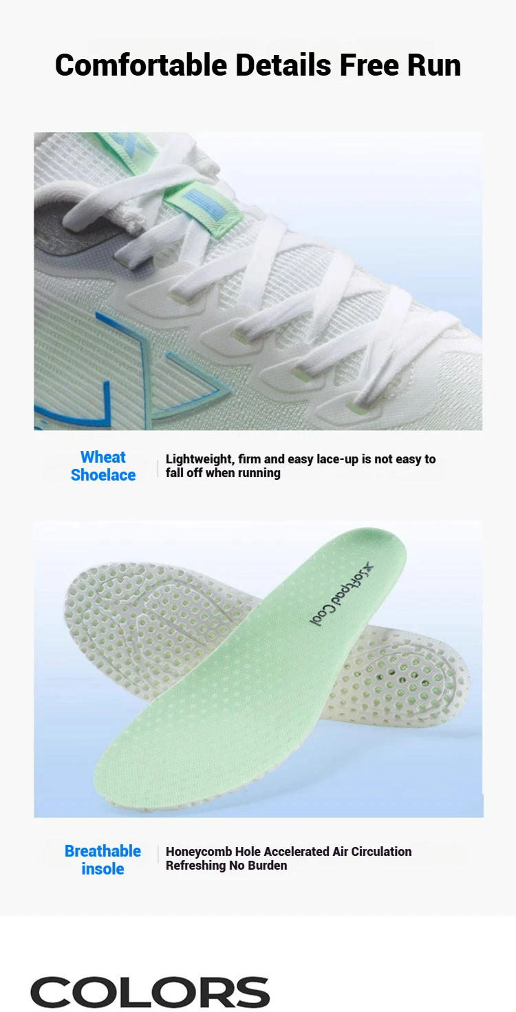 Xtep Kunpeng Men's Running Shoes 2025 Summer Lightweight Breathable Cushioning Shock-absorbing Rebound Sport Shoes 875219110025