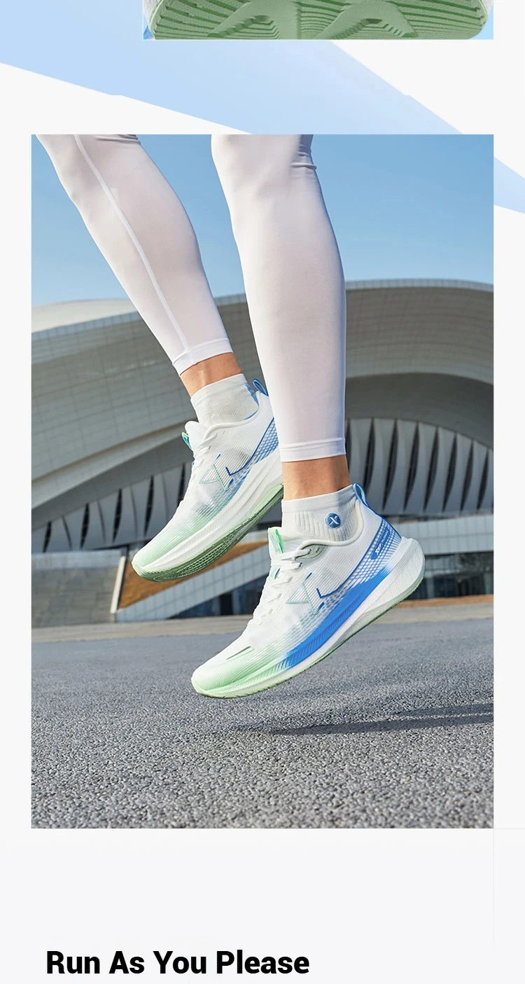 Xtep Kunpeng Men's Running Shoes 2025 Summer Lightweight Breathable Cushioning Shock-absorbing Rebound Sport Shoes 875219110025