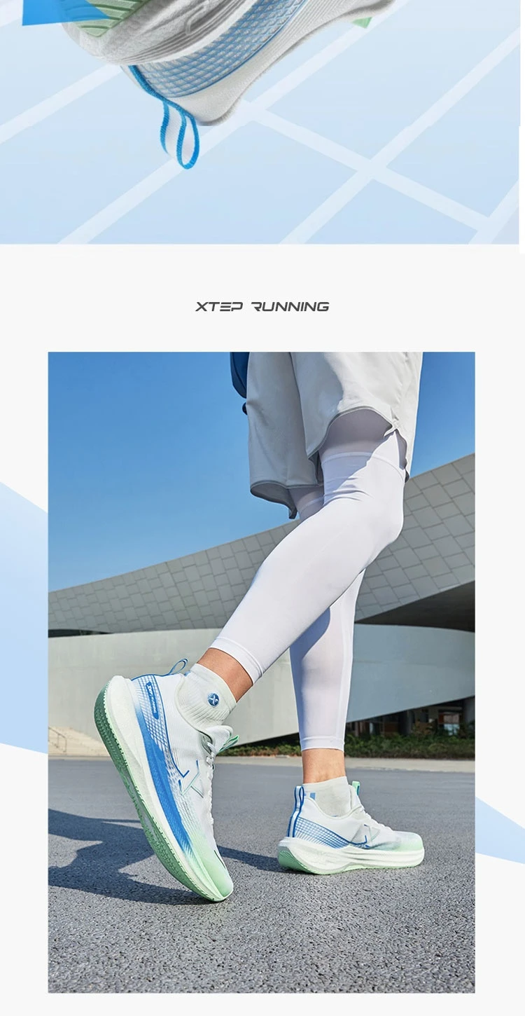 Xtep Kunpeng Men's Running Shoes 2025 Summer Lightweight Breathable Cushioning Shock-absorbing Rebound Sport Shoes 875219110025