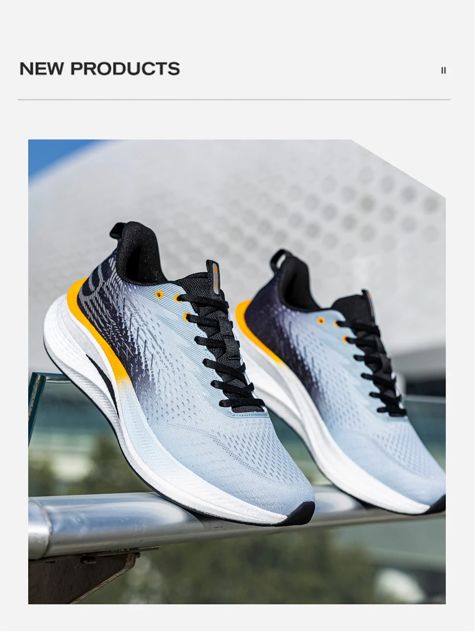 Baasploa Men Jogging Sports Shoes Carbon Plate Professional Cushioning Sneakers Male Outdoor Breathable Non Slip Running Shoes