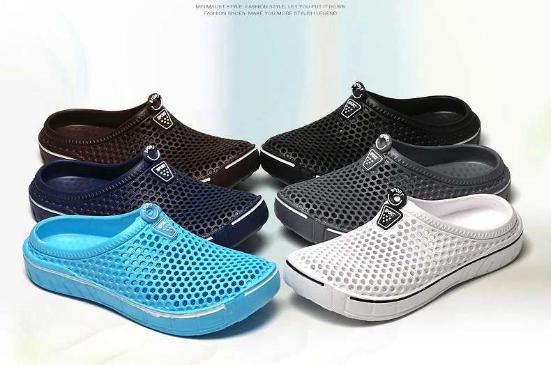 Hot Sale Brand Clogs Men Slippers Water Shoes EVA Lightweight Sandles Unisex Colorful Shoes for Men Summer Beach Women Slippers