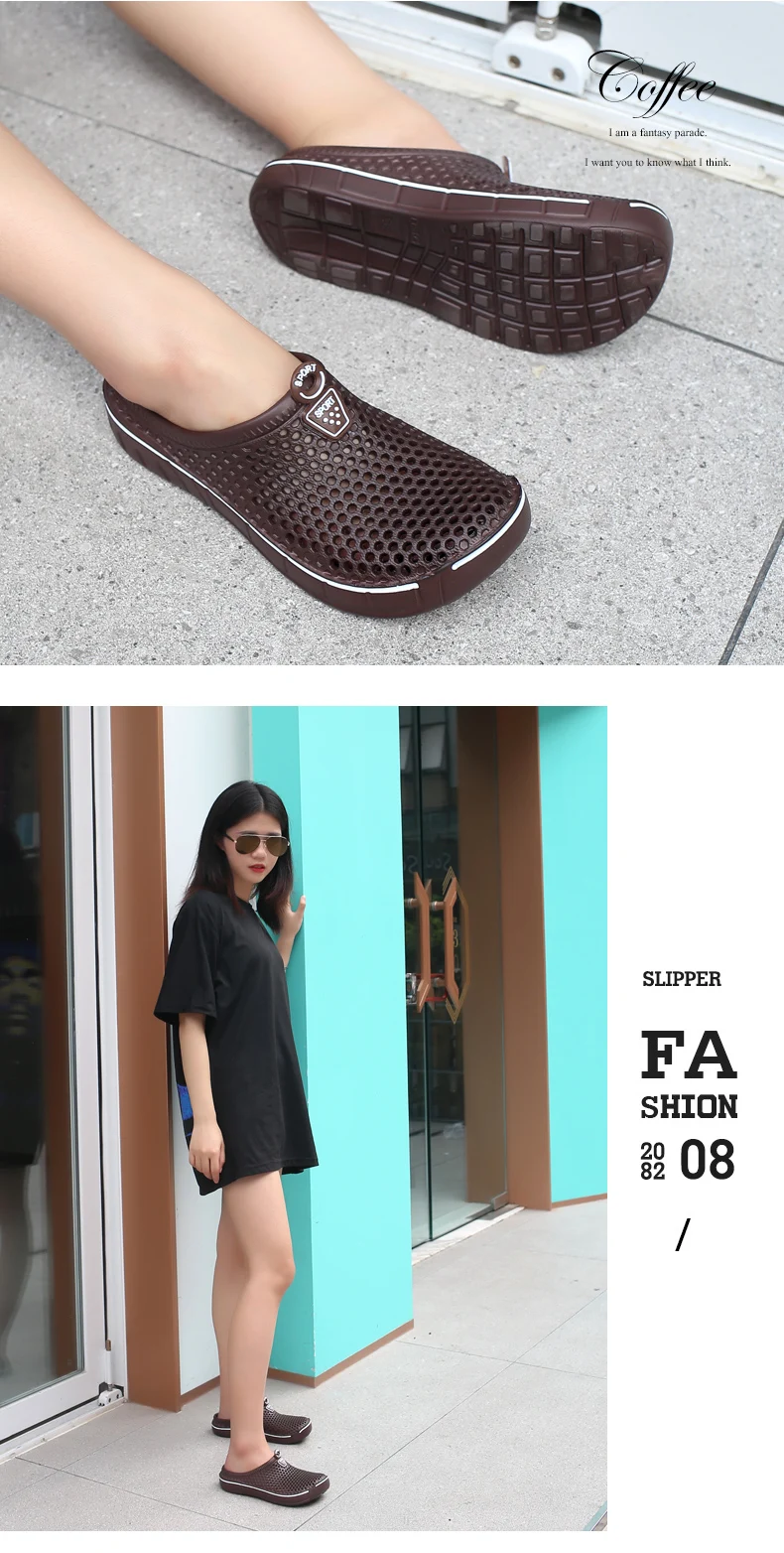Hot Sale Brand Clogs Men Slippers Water Shoes EVA Lightweight Sandles Unisex Colorful Shoes for Men Summer Beach Women Slippers