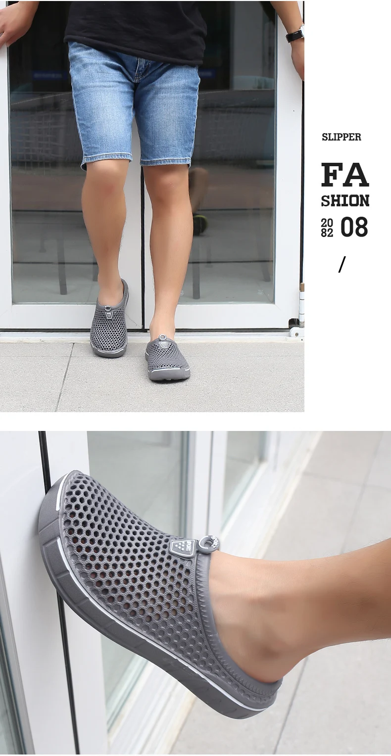 Hot Sale Brand Clogs Men Slippers Water Shoes EVA Lightweight Sandles Unisex Colorful Shoes for Men Summer Beach Women Slippers