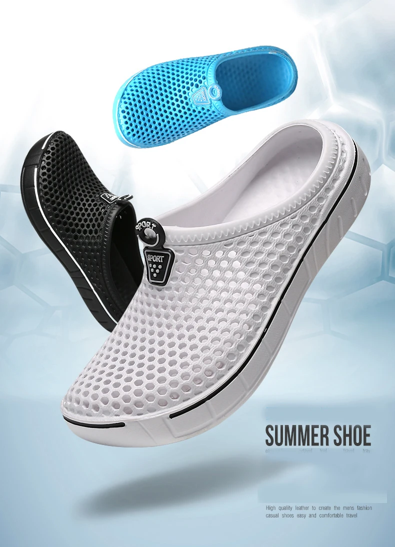 Hot Sale Brand Clogs Men Slippers Water Shoes EVA Lightweight Sandles Unisex Colorful Shoes for Men Summer Beach Women Slippers