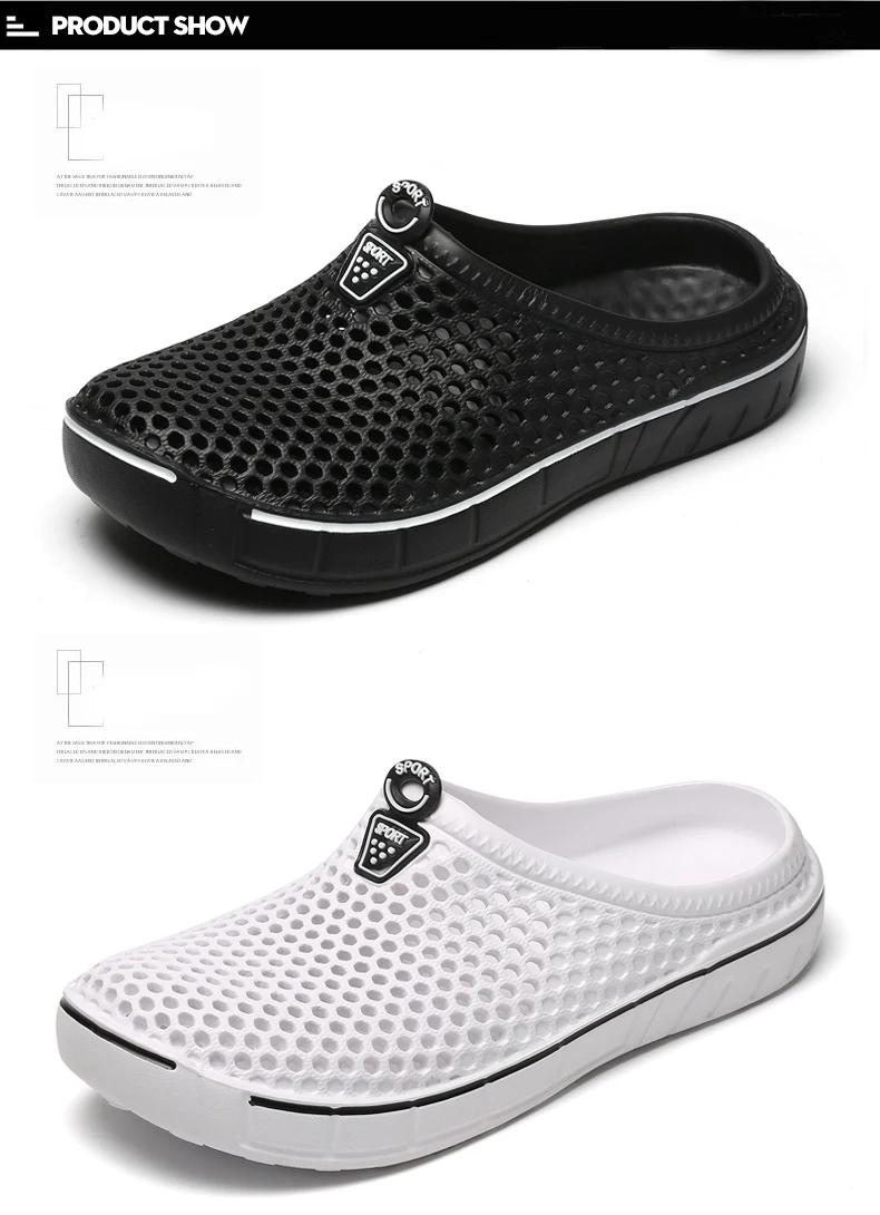 Hot Sale Brand Clogs Men Slippers Water Shoes EVA Lightweight Sandles Unisex Colorful Shoes for Men Summer Beach Women Slippers
