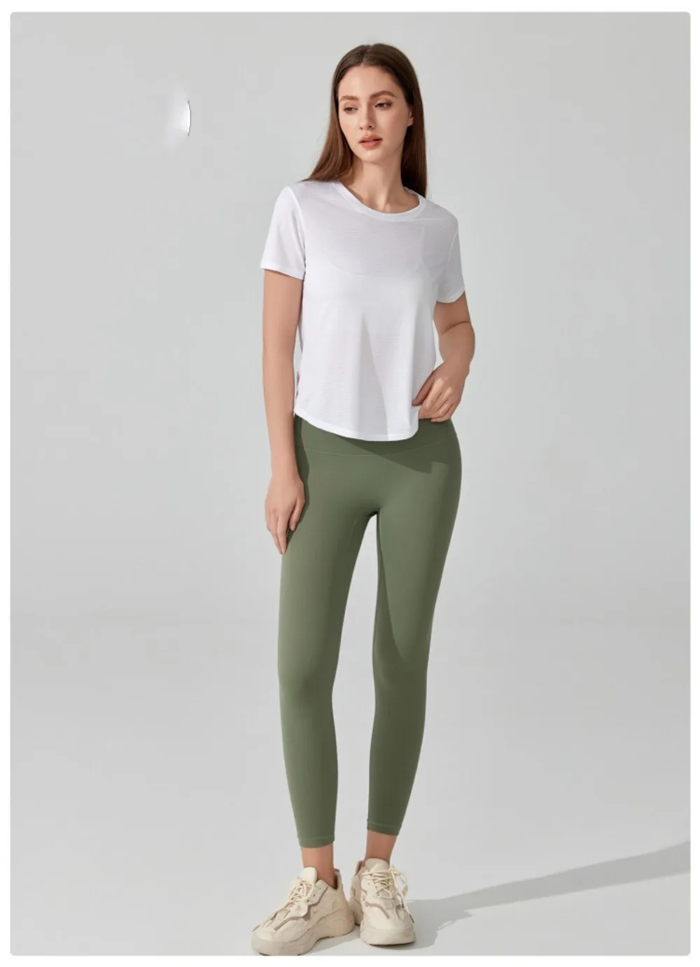 Women's Short Sleeve Yoga Top with Knot Back - Breathable Casual Athletic Wear for Gym, Fitness, Summer Workouts