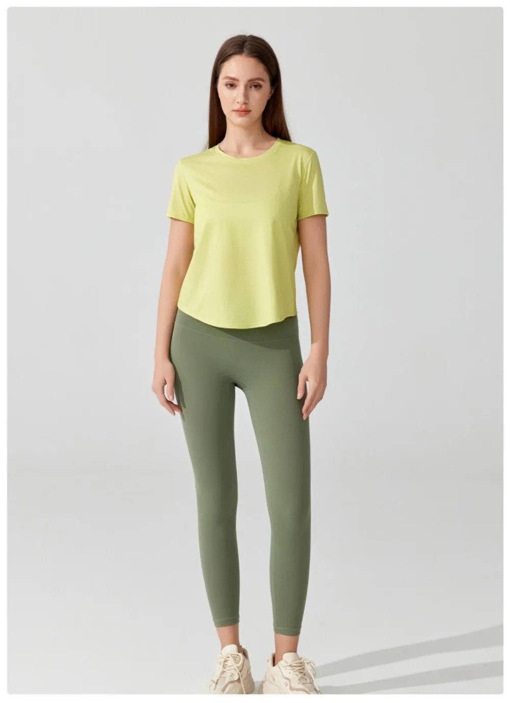 Women's Short Sleeve Yoga Top with Knot Back - Breathable Casual Athletic Wear for Gym, Fitness, Summer Workouts