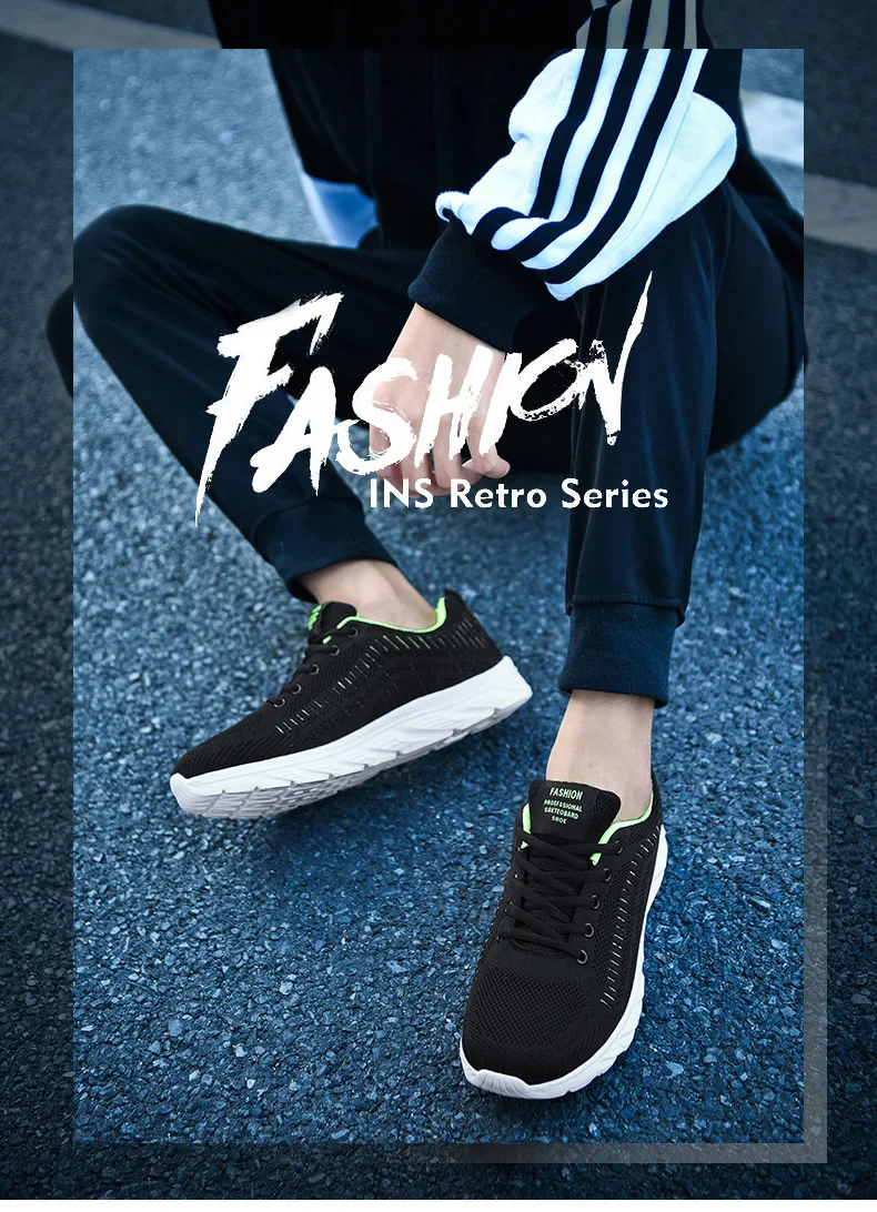 Sports Men Running Jogging Shoes Casual Sneakers Outdoor Lace Up Breathable Mesh Light Tennis Outdoor Walking Size 39-46