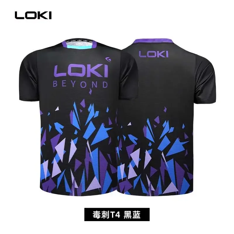 LOKI Table Tennis Jerseys Training T-Shorts New Style Absorb Sweat Comfort Top Quality Ping Pong Shirt Cloth Sport
