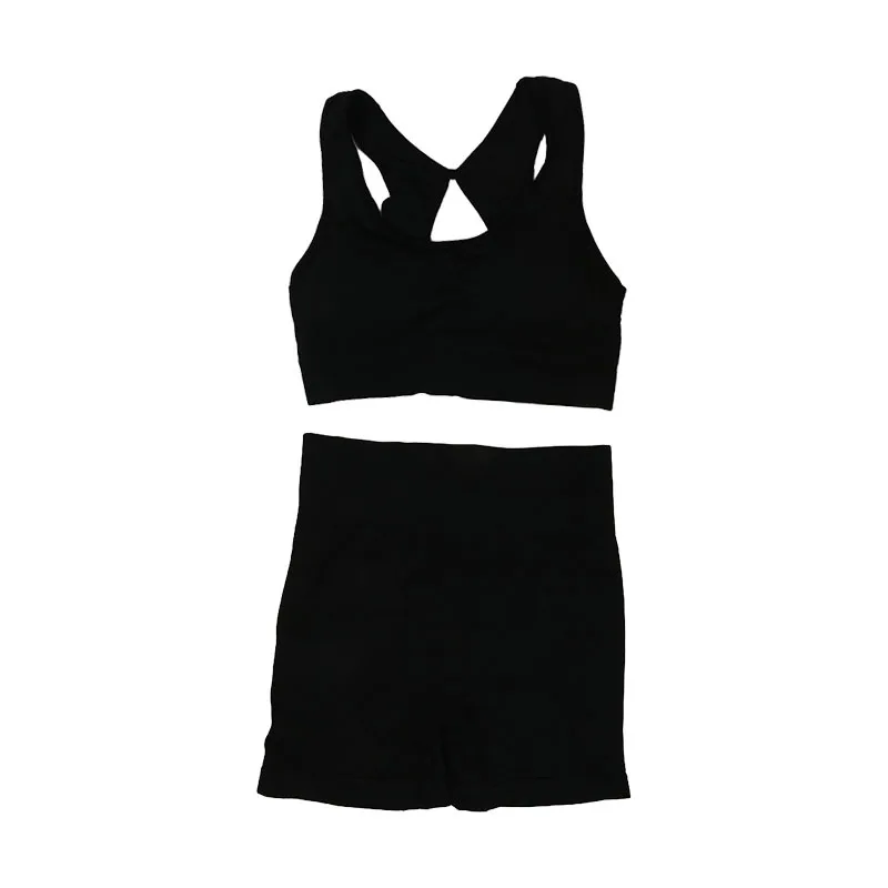2PCS Yoga Suit Yoga Sports Underwear Women's Fitness Suit Vest Running Sports Yoga Shorts Set Yoga Set Workout Set