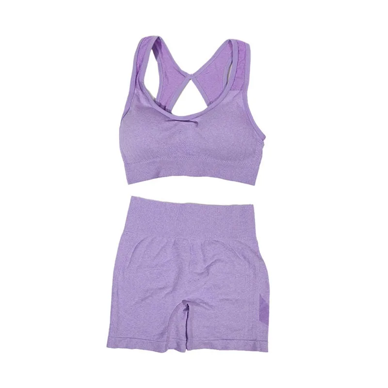 2PCS Yoga Suit Yoga Sports Underwear Women's Fitness Suit Vest Running Sports Yoga Shorts Set Yoga Set Workout Set