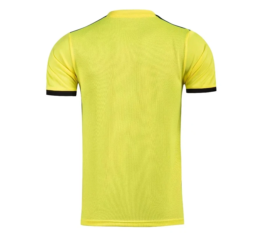 Professional Men Referee Uniforms Soccer Football Jerseys Shirts Pockets Judge Short Sleeve Team Shirt Sportswear Clothes