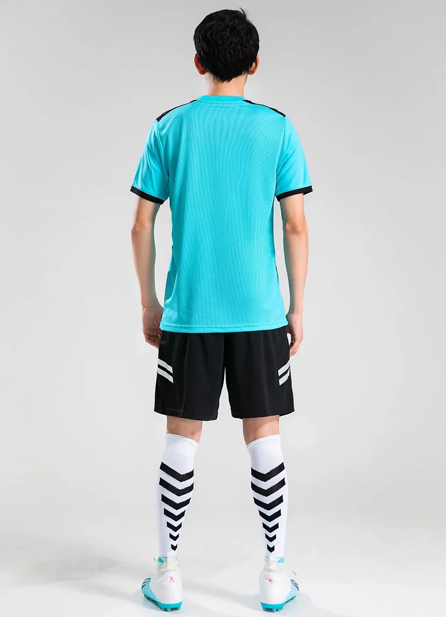 Professional Men Referee Uniforms Soccer Football Jerseys Shirts Pockets Judge Short Sleeve Team Shirt Sportswear Clothes