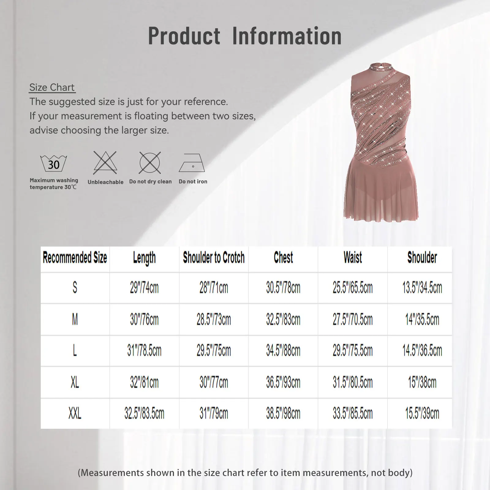 Women Figure Skating Dress Modern Lyrical Dance Gymnastics Acrobatics Clothes Sleeveless Shiny Rhinestones Mesh Leotard Tutu