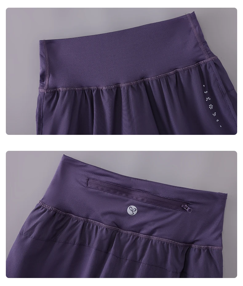 DRUR Women's Cycling Shorts High Waist Quick Drying Yoga Shorts Woman Summer Sports Short Pants With Inner Lining Gym Clothing