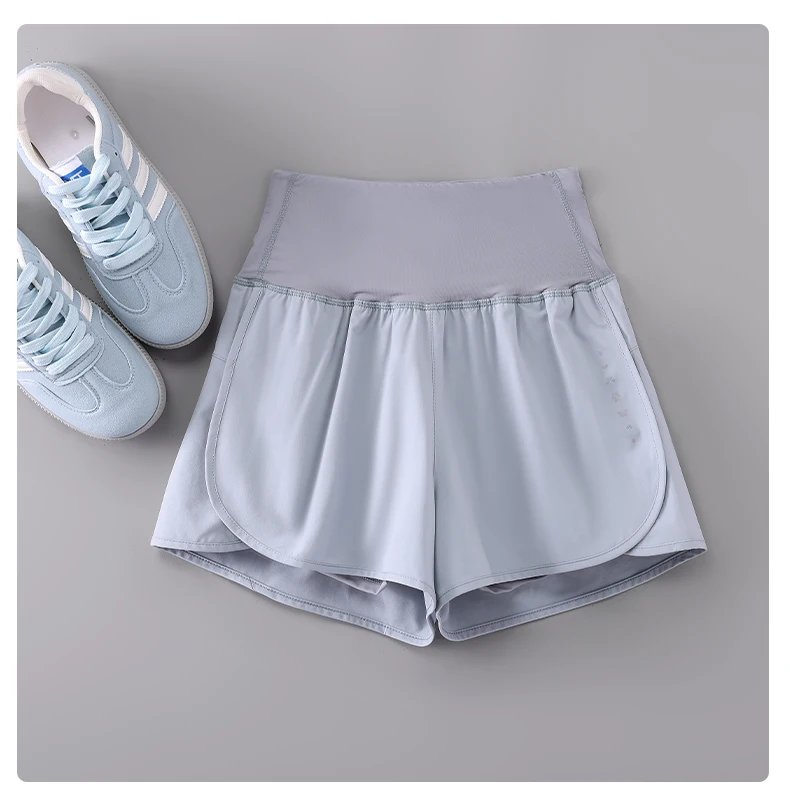 DRUR Women's Cycling Shorts High Waist Quick Drying Yoga Shorts Woman Summer Sports Short Pants With Inner Lining Gym Clothing