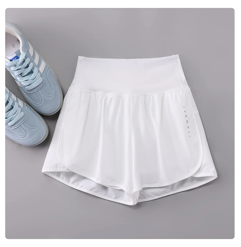 DRUR Women's Cycling Shorts High Waist Quick Drying Yoga Shorts Woman Summer Sports Short Pants With Inner Lining Gym Clothing