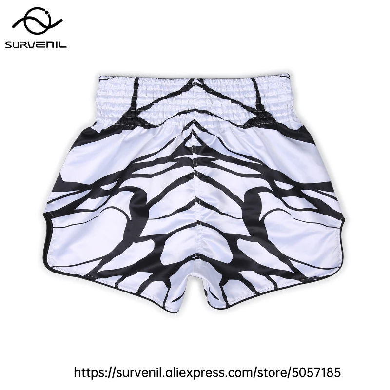 Muay Thai Shorts for Men Women Breathable MMA Fight Training Shorts Quick-Dry Combat Sports Gear Skull Sublimated Boxing Shorts