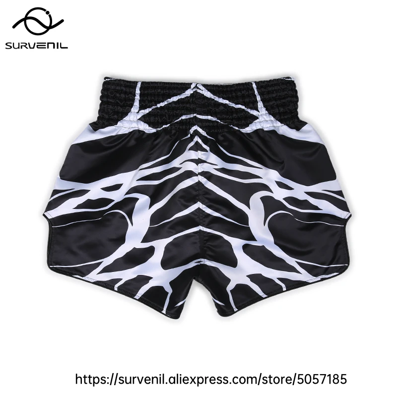Muay Thai Shorts for Men Women Breathable MMA Fight Training Shorts Quick-Dry Combat Sports Gear Skull Sublimated Boxing Shorts