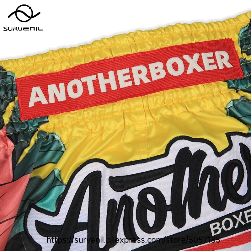 Muay Thai Shorts for Men Women Breathable MMA Fight Training Shorts Quick-Dry Combat Sports Gear Skull Sublimated Boxing Shorts