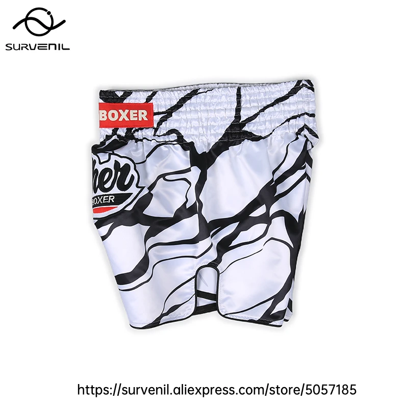 Muay Thai Shorts for Men Women Breathable MMA Fight Training Shorts Quick-Dry Combat Sports Gear Skull Sublimated Boxing Shorts