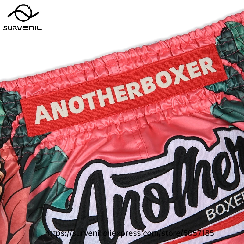 Muay Thai Shorts for Men Women Breathable MMA Fight Training Shorts Quick-Dry Combat Sports Gear Skull Sublimated Boxing Shorts