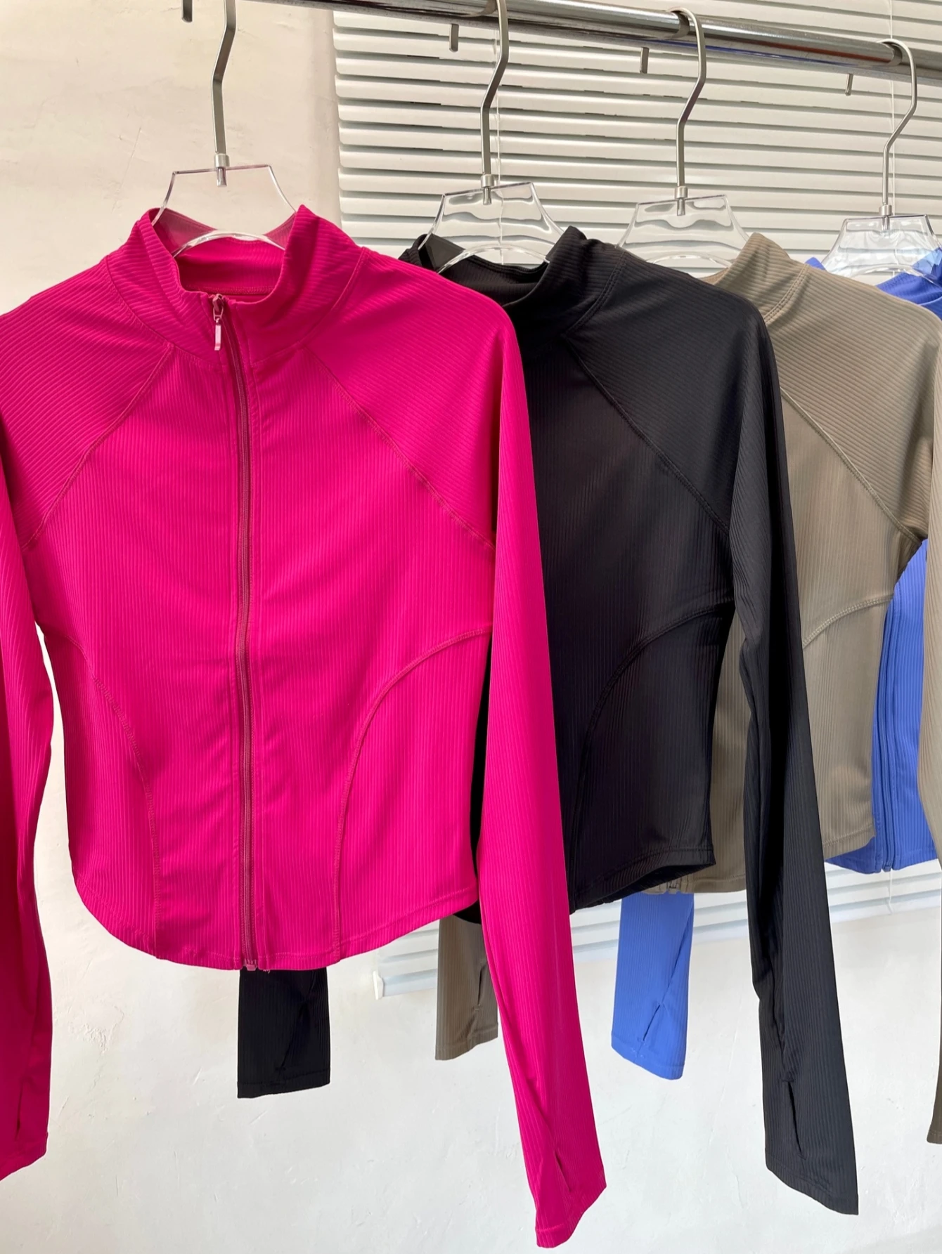 Yoga Jacket Sports Coat Women's Slim-Fit Running Coat Long-Sleeved Tightr Quick-Dry Fitness Jacket Workout Jackets Women