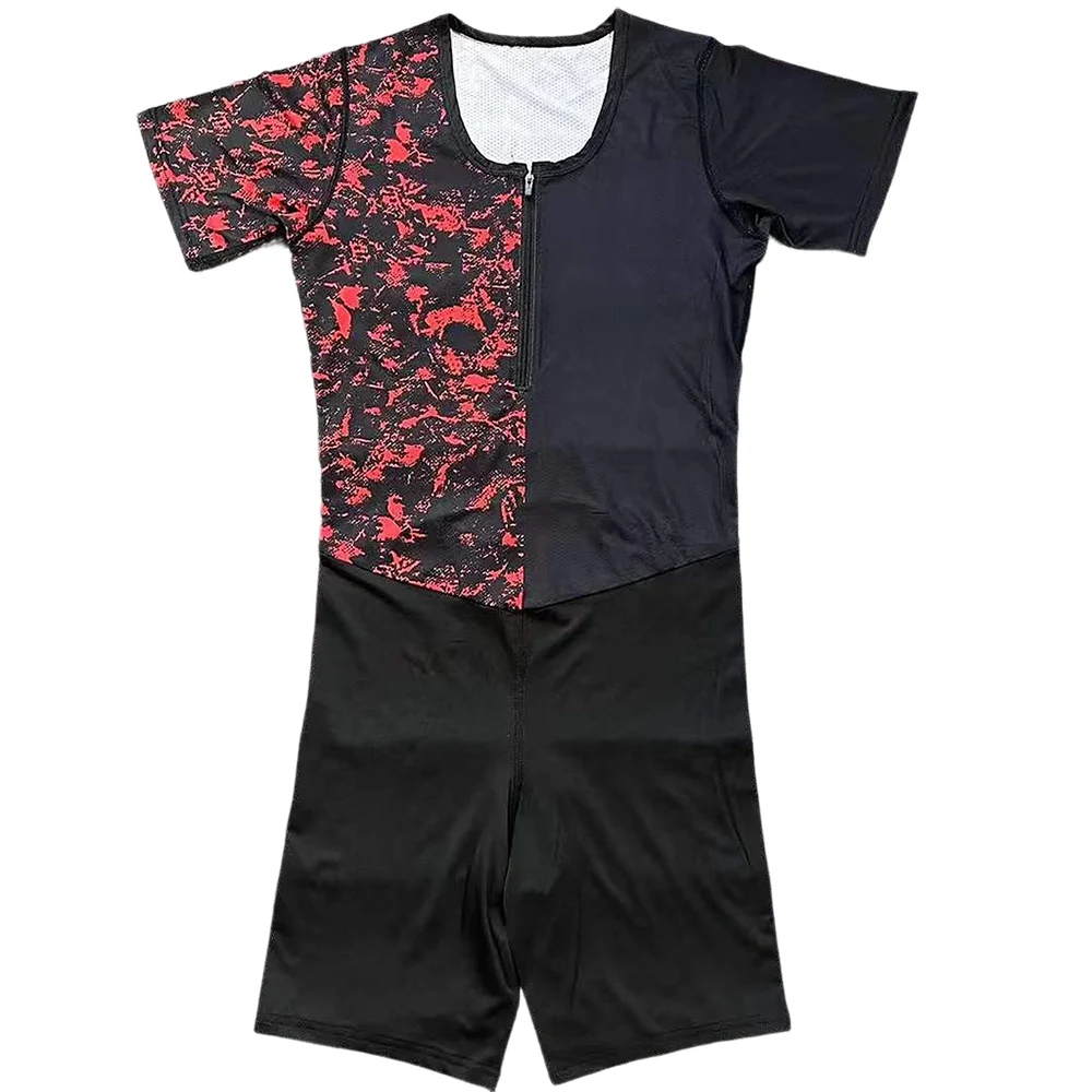 Men Run Sleeveless Tights Man Track & Field Fast Running One Piece Suit Leotard Speed Running Outfit
