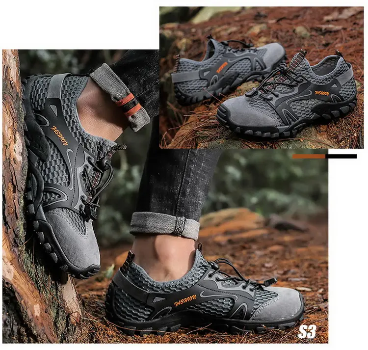 Outdoor  Anti-slip Wear-resistant Shoes for Men Hiking Shoes Jogging Trekking Sneakers Fast Zapatos Outdoor Hombre Invierno