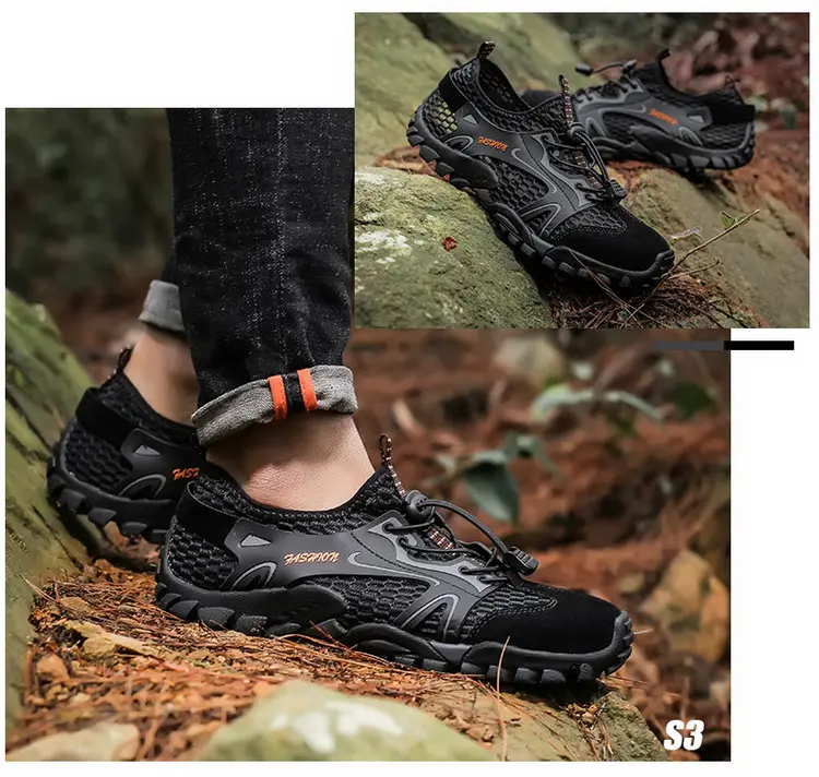 Outdoor  Anti-slip Wear-resistant Shoes for Men Hiking Shoes Jogging Trekking Sneakers Fast Zapatos Outdoor Hombre Invierno