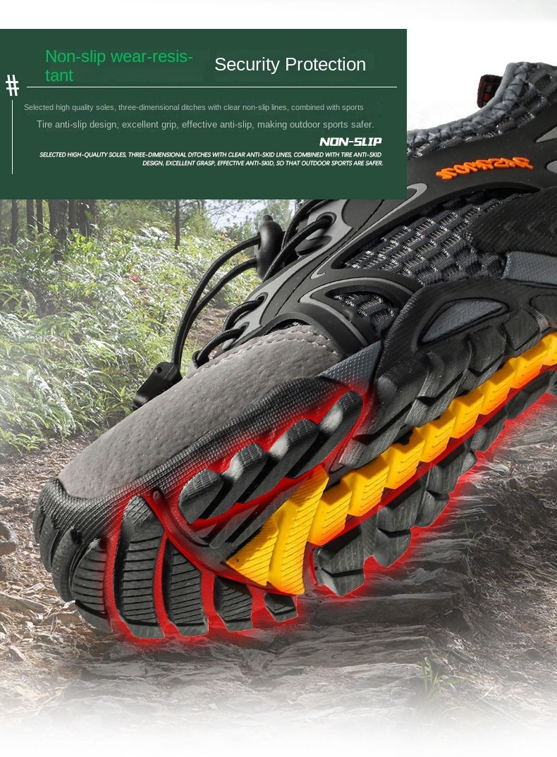 Outdoor  Anti-slip Wear-resistant Shoes for Men Hiking Shoes Jogging Trekking Sneakers Fast Zapatos Outdoor Hombre Invierno