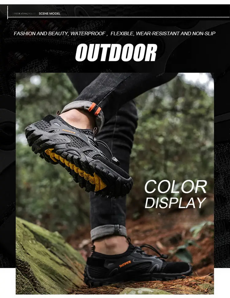 Outdoor  Anti-slip Wear-resistant Shoes for Men Hiking Shoes Jogging Trekking Sneakers Fast Zapatos Outdoor Hombre Invierno