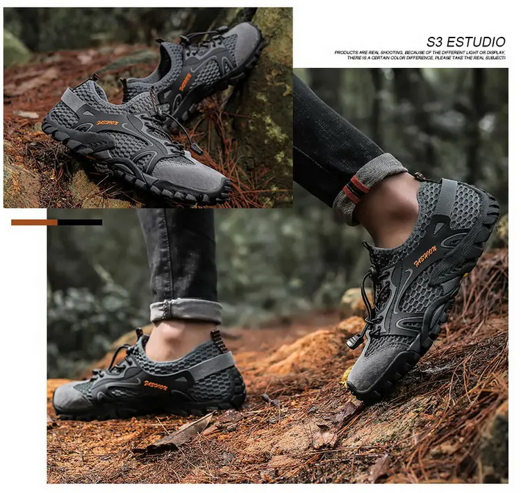Outdoor  Anti-slip Wear-resistant Shoes for Men Hiking Shoes Jogging Trekking Sneakers Fast Zapatos Outdoor Hombre Invierno
